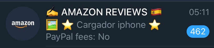 Telgram fake reviews Amazon Canal de telegram Reviews Falsas Amazon